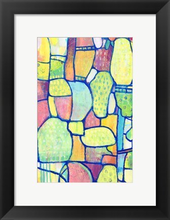 Framed Stained Glass Composition II Print