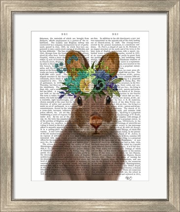Framed Rabbit Bohemian Book Print Print