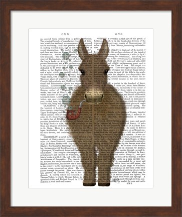 Framed Donkey Bubble Pipe, Full Book Print Print