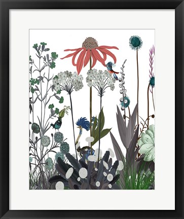 Framed Wildflower Bloom, Ostrich Print