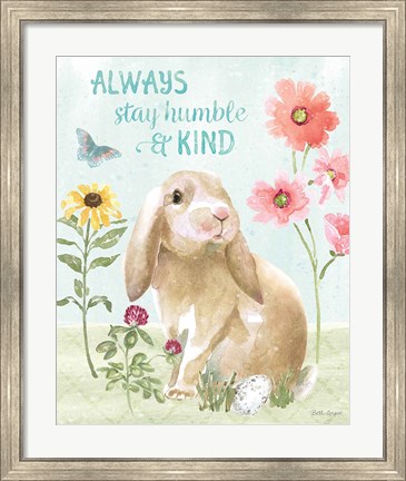 Framed Sweet Bunnies III Print
