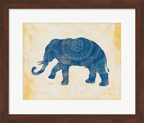 Framed Raja Elephant II Print
