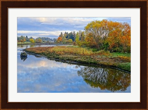 Framed Estuary Autumn Print