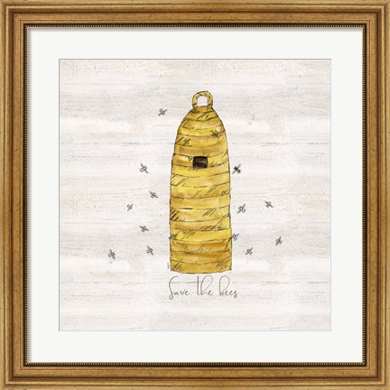 Framed Bee&#39;s Life VIII-Save the Bees Print