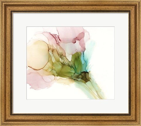 Framed Pink &amp; Turquoise Bloom II Print