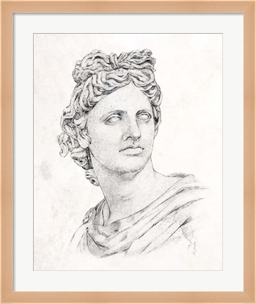 Framed Greek Statue II Print