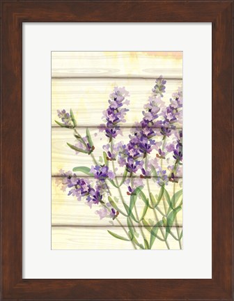 Framed Floral Lavender I Print