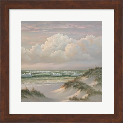 Framed Coastal Dusk III Print