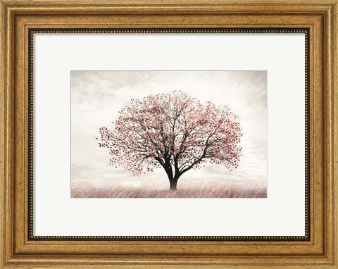 Framed Rose Gold Tree Print