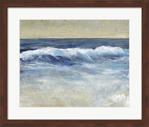 Framed Breaking Shore Waves II Print