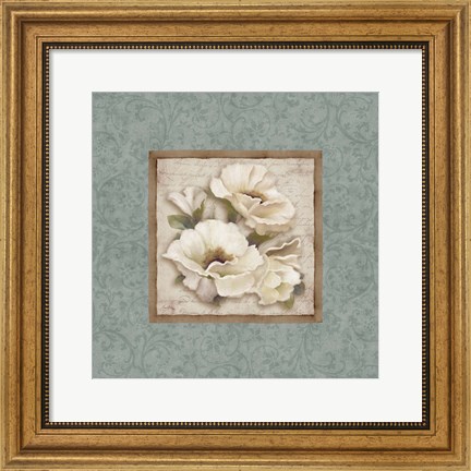 Framed Silversage Flower II Print
