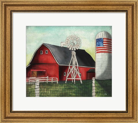 Framed USA Silo Print