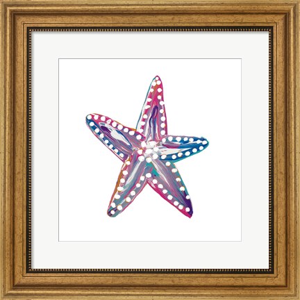 Framed Dotted Starfish I Print