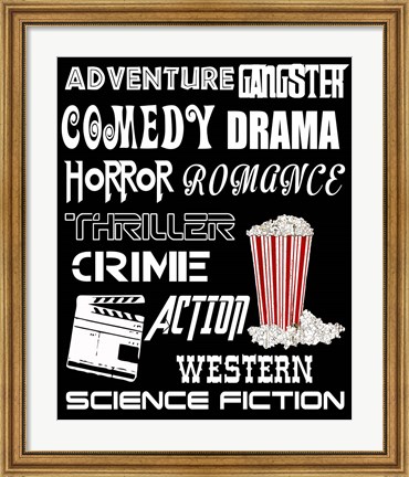 Framed Adventure in Cinema Print