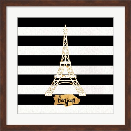 Framed Gold Paris Collection II Print