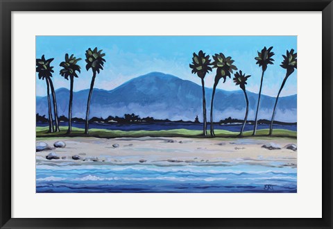 Framed Palm Tree Oasis Print