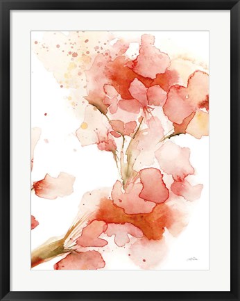 Framed Blossoms II Print