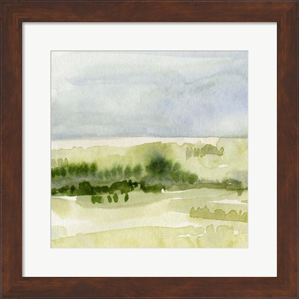 Framed Tempered Horizon I Print