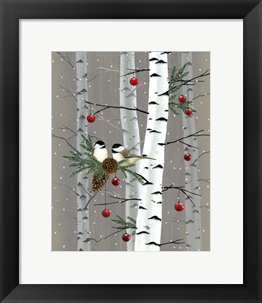 Framed Birch Birds II Print