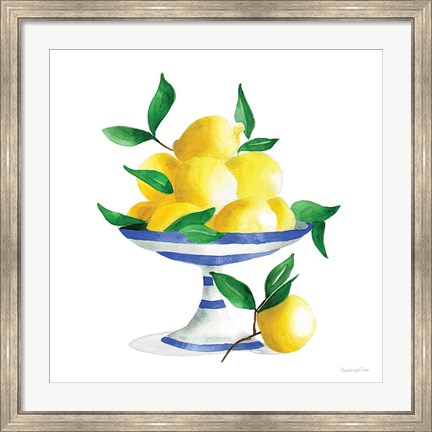 Framed Spanish Lemons II Print