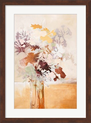 Framed Pastel Flower 1 Print