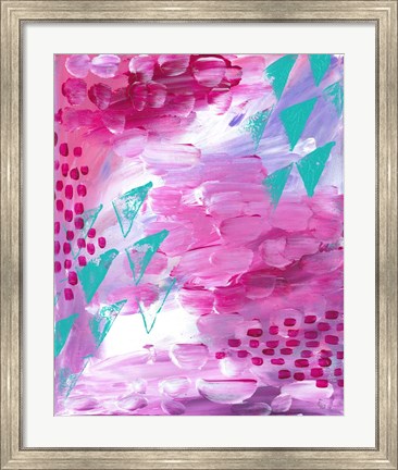 Framed Painted Canvas II Print