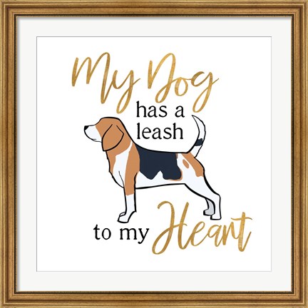 Framed Puppy Positive I Print