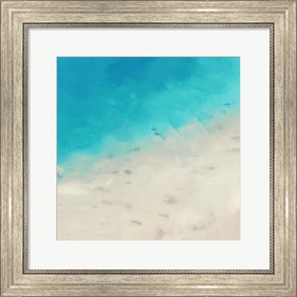 Framed Ocean Blue Sea I Print