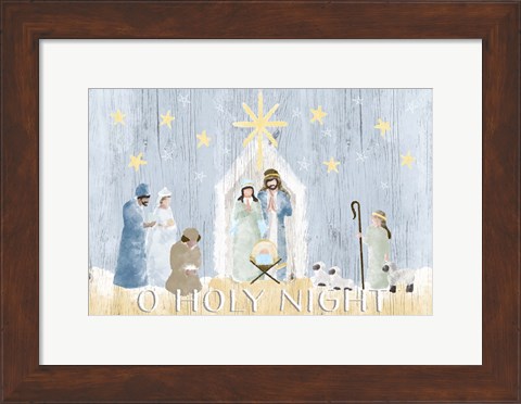 Framed O Holy Night Nativity Print