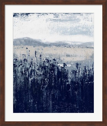 Framed Indigo Contemporary I Print