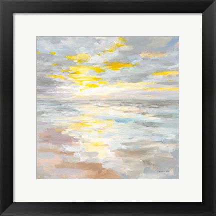 Framed Sunup on the Sea Print