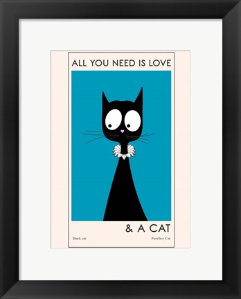 Framed All You Need Is Love Print