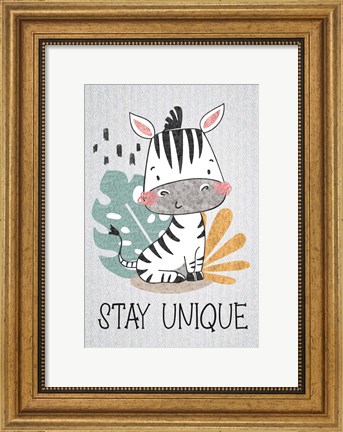 Framed Stay Unique Print