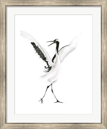 Framed Dancing Bird II Print