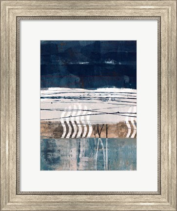 Framed Different Path&#39;s Of The Sea Abstract Print