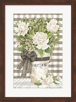 Framed Farmhouse Roses Print