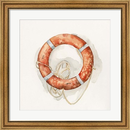 Framed Nautical Safety I Print