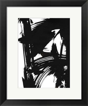 Framed Black Bamboo II Print