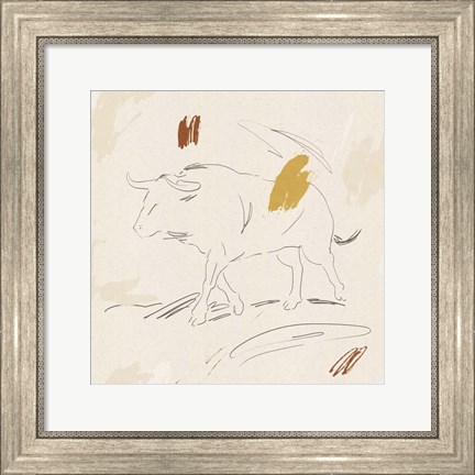 Framed Big Bull II Print