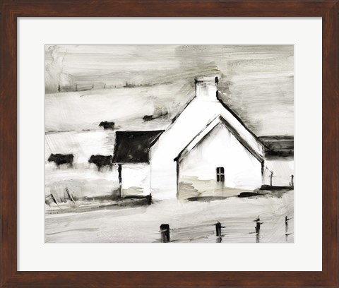 Framed English Farmhouse I Print