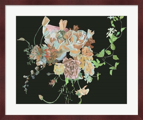 Framed Blooming in the Dark II Print