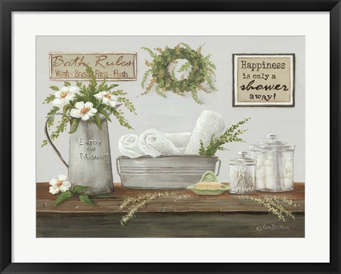 Framed Fresh Towels Print