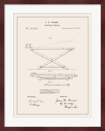 Framed Laundry Patent IV Print