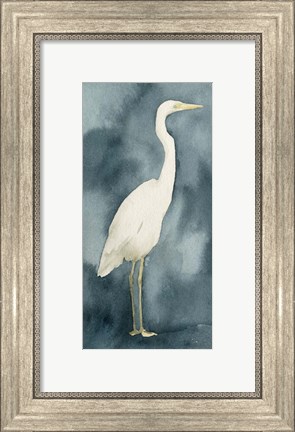 Framed Simple Egret III Print