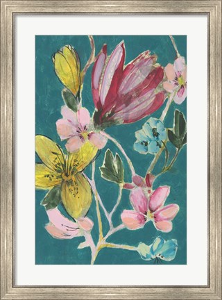 Framed Tropic Bouquet II Print