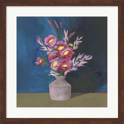 Framed Cottage Bouquet II Print