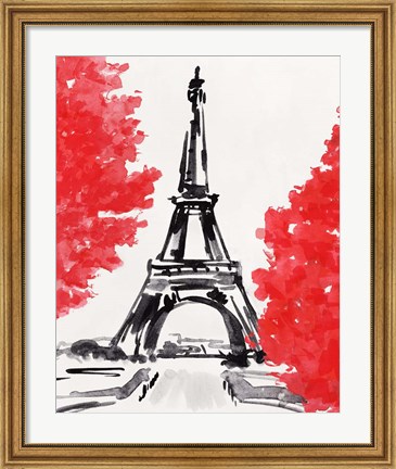 Framed Day in Paris II Print