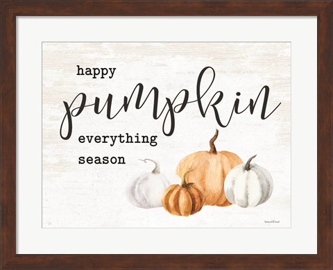Framed Happy Pumpkin Everything Season Print