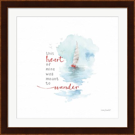 Framed Guided by the Wind Print