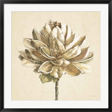 Framed Seed Pod I No Words Cream Print